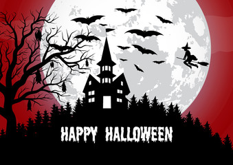 Happy helloween. Vector illustration.