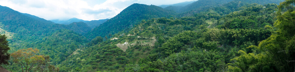 mountain view at the sierra nevada in colombia