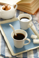 cup of italian espresso - italian morning breakfast