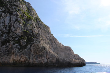 Naklejka premium rock and sea zakynthos island 