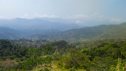 view of the sierra nevada a mountain range in colombia
