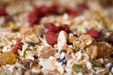 Granola com bagas de goji