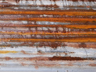 rusty metal zinc roof texture background