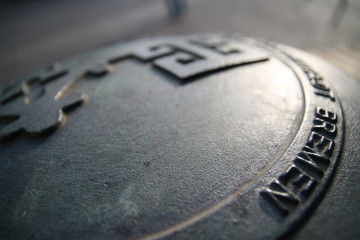 Bremer Schl&uuml;ssel auf einem Pfeiler am Domshof