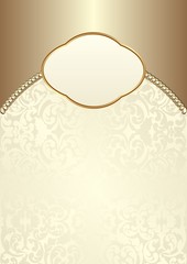 vintage background with decorative pattern and frame