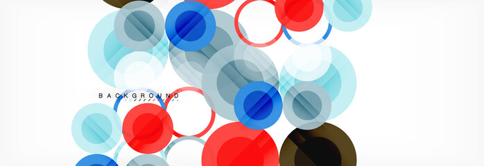 Circle composition abstract background