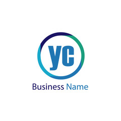 Initial Letter YC Logo Template Design