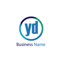 Initial Letter YD Logo Template Design