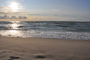 sunset on beach