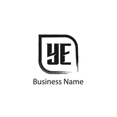 Fototapeta premium Initial Letter YE Logo Template Design