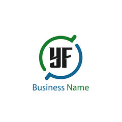 Fototapeta premium Initial Letter YF Logo Template Design