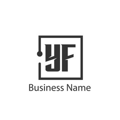 Initial Letter YF Logo Template Design