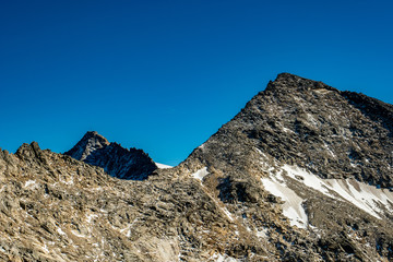 Steiler Grat zum Gipfel des Goldzechkopfs in den hohen Tauern