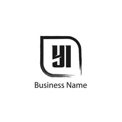 Initial Letter YI Logo Template Design