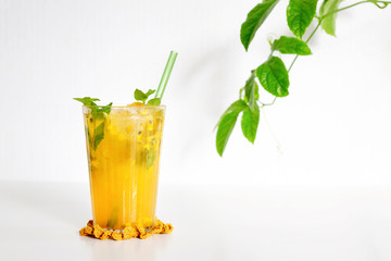 Passion Fruit and Mint Cooler