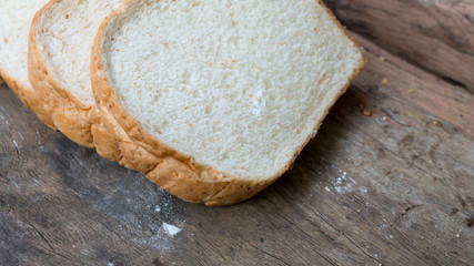 Bread food on the wood chopping board for sale