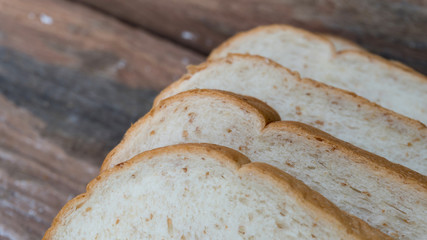 Bread food on the wood chopping board for sale