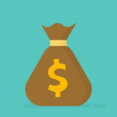 Money bag icon vector illustration