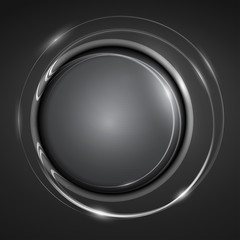 Neon fantastic circle .Vector neon frame.Abstract Background with Led Light Effect