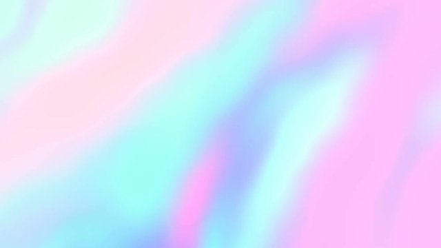Holographic modern abstract looped animation. Seamless gradient background in light neon pastel colors.