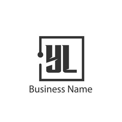 Initial Letter YL Logo Template Design