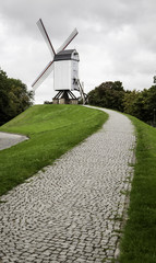Obraz premium Old mill in Bruges