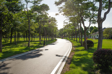 road in the public park