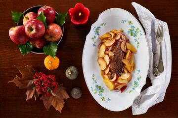 Roasted Pork Fillet With Apples