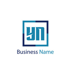 Initial Letter YN Logo Template Design