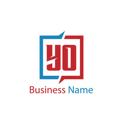 Obraz premium Initial Letter YO Logo Template Design