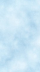 Background of abstract white color smoke isolated on blue color background. The wall of white fog. 3D illustration