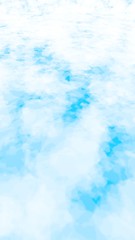 Background of abstract white color smoke isolated on blue color background. The wall of white fog. 3D illustration
