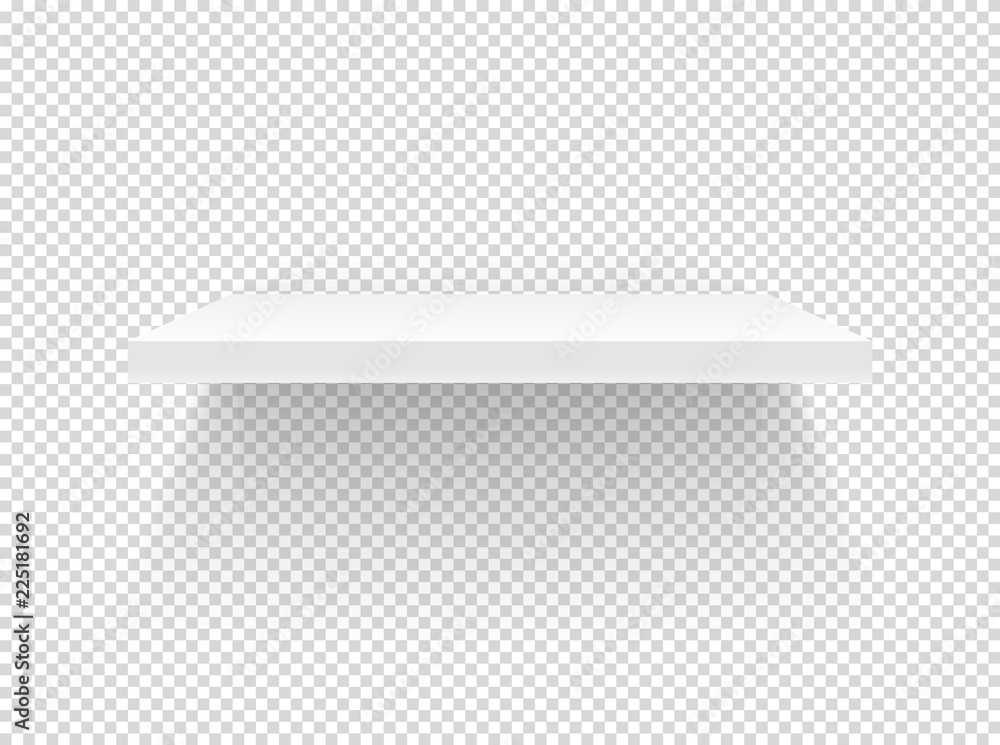 Aufkleber Illuminated book shelf vector clipart. Vector objects isolated on transparent background