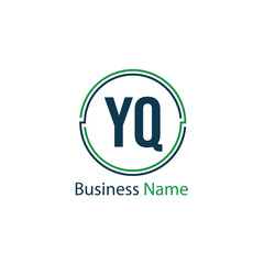 Initial Letter YQ Logo Template Design