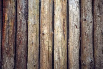 Brown wood wall, logs