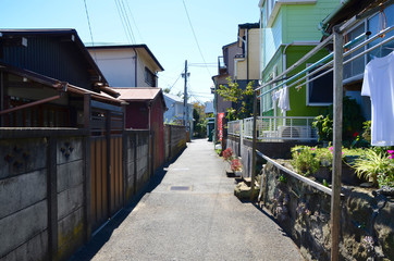 Fototapeta na wymiar 江ノ島の街並み