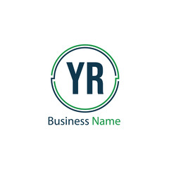 Initial Letter YR Logo Template Design