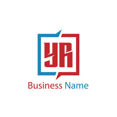Obraz premium Initial Letter YR Logo Template Design