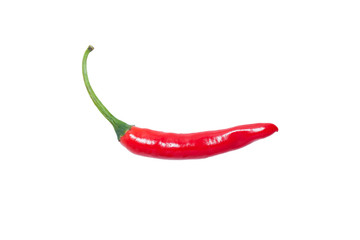 Red chili pepper isolated on white background
