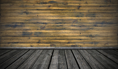 old wooden room, vintage background