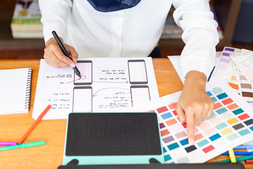 Graphic designer creative graphic planning mobile responsive website development with UI/UX....