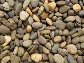 background of stones,pebble texture in garden