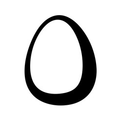 white egg isolated icon