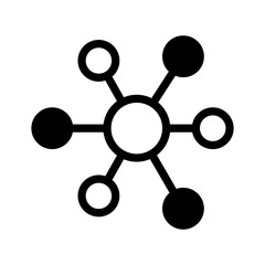 chemical molecular structure icon