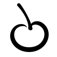 cherry with stalk continuously