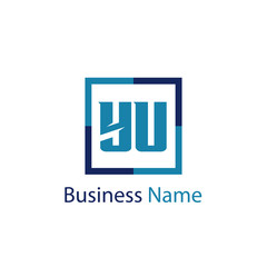 Initial Letter YU Logo Template Design