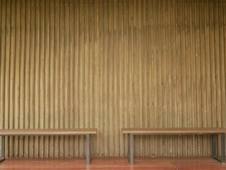 empty room with wooden floor and wall