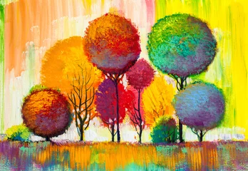 Original-Ölgemälde der Herbstlandschaft © serge-b