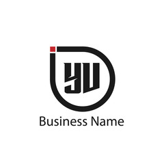 Initial Letter YV Logo Template Design