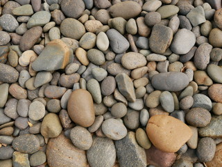 rock stone in nature,pebbles on the beach